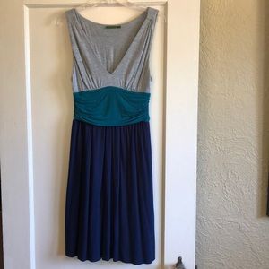 Anthropologie knit color block sleeveless dress